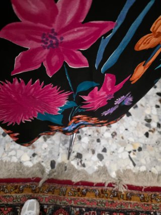 Abito vintage sartoriale floreale