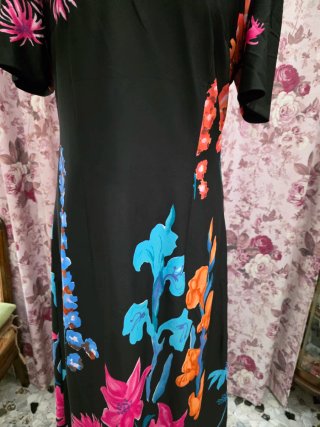 Abito vintage sartoriale floreale
