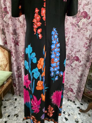 Abito vintage sartoriale floreale
