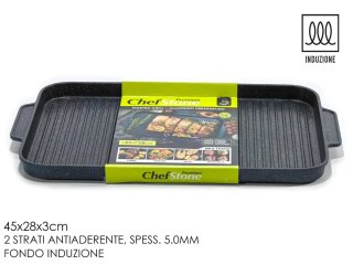 Bistecchiera Chef Stone Alluminio Induzione