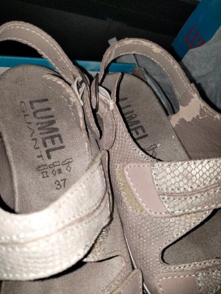 Sandalias Lumel Doradas Talla 37