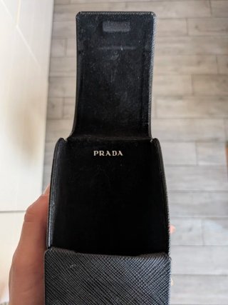 Occhiali da sole Prada azzurri e oro