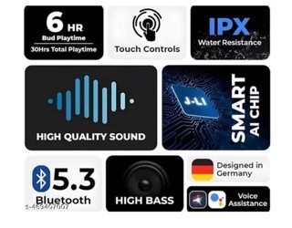 Auriculares Bluetooth Negros