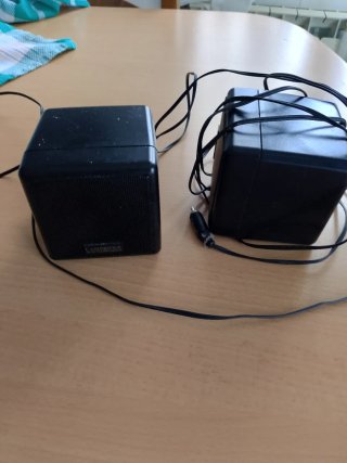 Altavoces pequeños negros