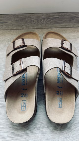 Chanclas Birkenstock Arizona Beige Talla 43