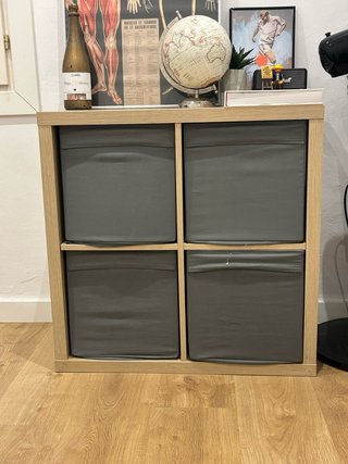 Estantería efecto roble Ikea 77x77cm
