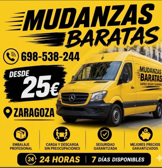 Mudanzas en zaragoza y otras provincias