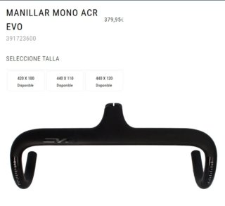 Manillar Carbono Integrado Aero Evo