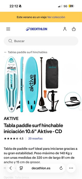 Tabla Paddle Surf Aktive  10.6