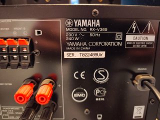 Receptor AV Yamaha RX-V365 Negro