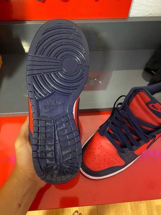 Nike Dunk High Rojo y Azul
