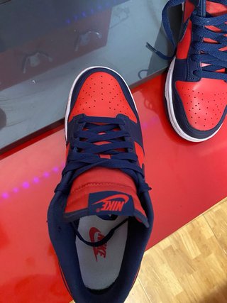 Nike Dunk High Rojo y Azul