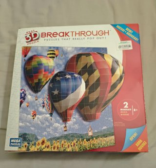Puzzle 3D Breakthrough Hot Air Balloons