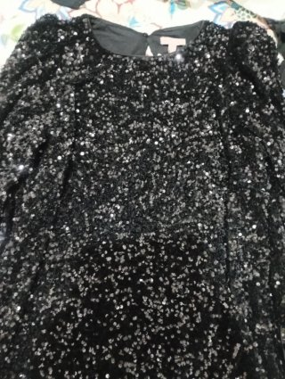 Vestido de fiesta negro lentejuelas