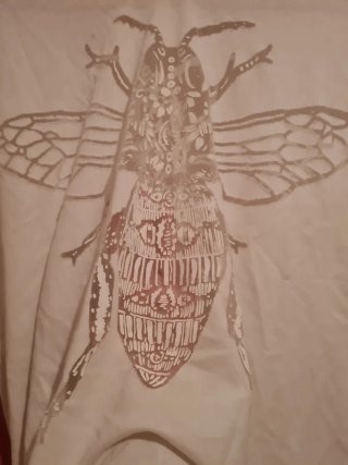Camiseta Desigual Transparencia Abeja XXL
