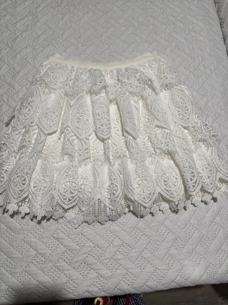 Conjunto camisa y falda blanco