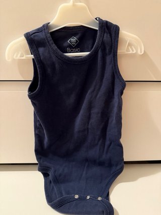 Body sin mangas azul 36 meses