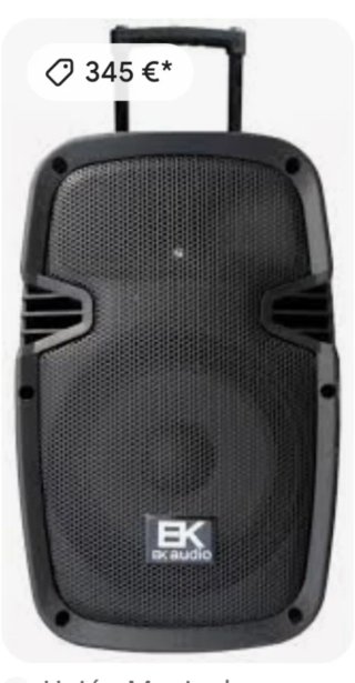 Altavoz EK Audio Negro Portátil