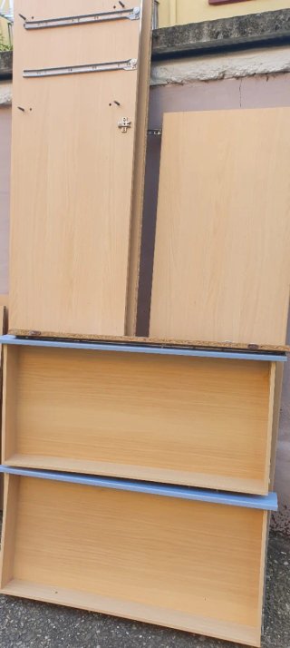 Armario modular madera y metal