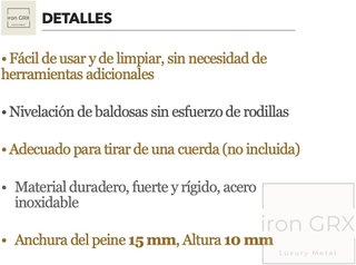 Llana Extensible Regulable Hasta 1m