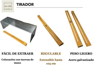 Llana Extensible Regulable Hasta 1m