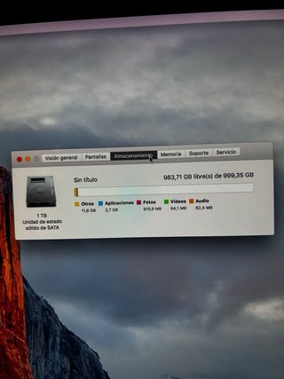 Pantalla Apple iMac
