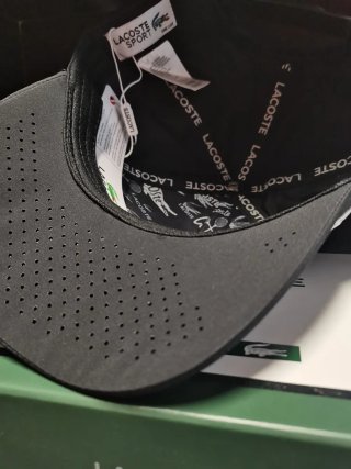 Gorra Lacoste Negra Talla única adulto