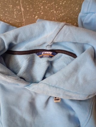 Felpa K-Way Uomo Taglia L Blu