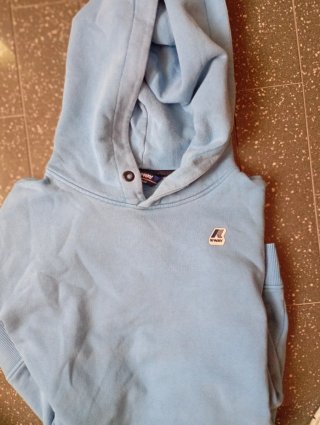 Felpa K-Way Uomo Taglia L Blu
