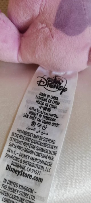 Peluche Stitch Rosa Originale Disney