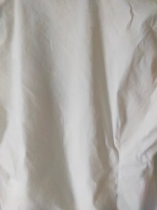 Camisa blanca algodón manga larga M