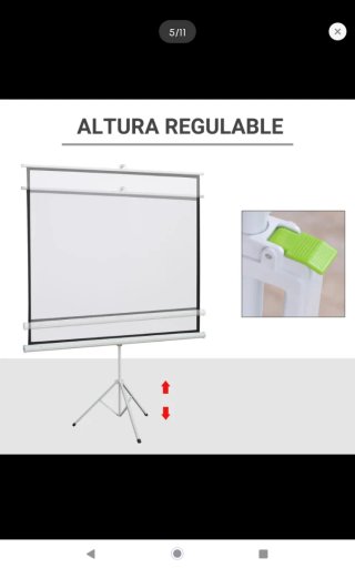 Pantalla de Proyector Portátil con Trípode