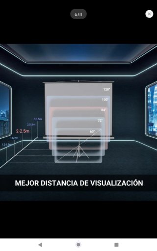 Pantalla de Proyector Portátil con Trípode