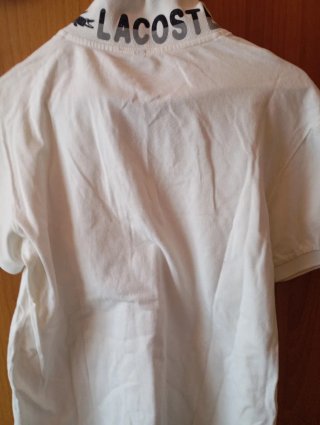 Polo Lacoste Bianco Taglia XL
