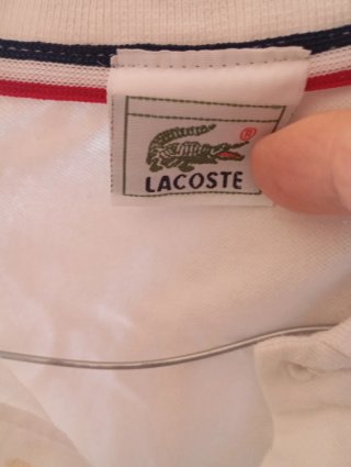 Polo Lacoste Bianco Taglia XL