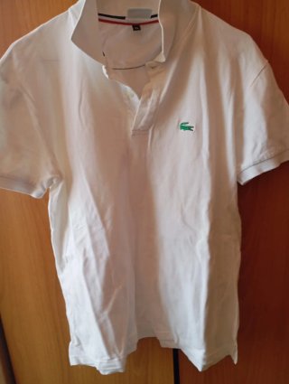 Polo Lacoste Bianco Taglia XL