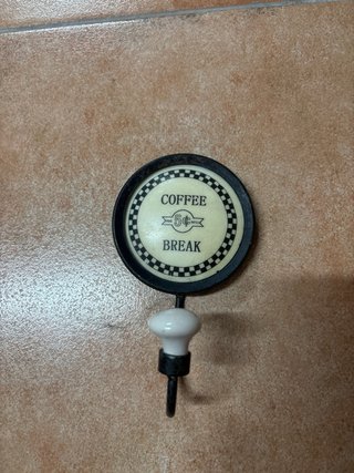 2 Perchas Cocina Vintage Dairy y Coffee