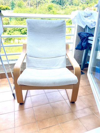 Hamaca Ikea Madera y Tela Beige