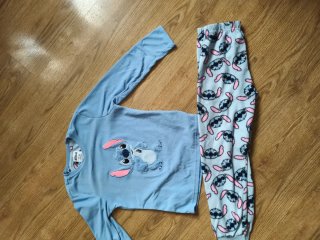 Pijama de Stitch azul y rosa niña 7-8