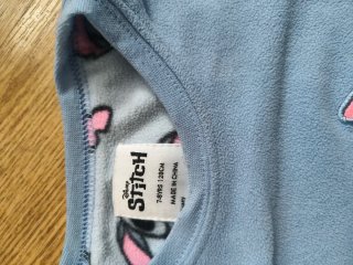 Pijama de Stitch azul y rosa niña 7-8