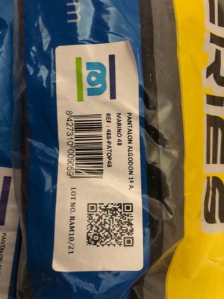 Pantalones de trabajo MARCA azul marino.