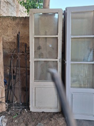 Puertas de madera con cristales