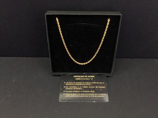 E734203-0 Cadena Oro 18K 30Cm