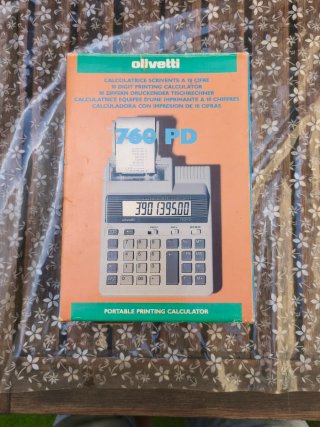 Calculadora Olivetti 760PO Impresora. Vintage