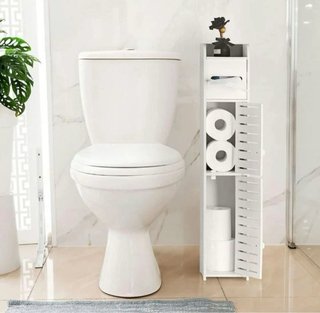 Armadietto organizer in legno bianco