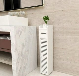 Armadietto organizer in legno bianco