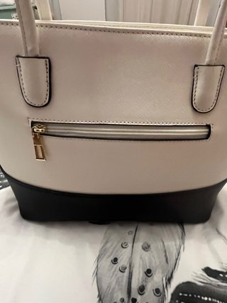 Bolso elegante blanco y negro