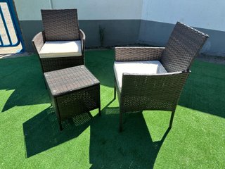 Set Terraza Ratán y Cristal