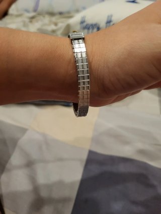 Reloj Express Plata y Azul con Piedras