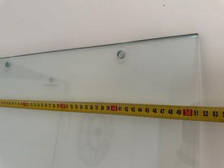 Cristal templado 8mm 194x51.3cm con agujeros